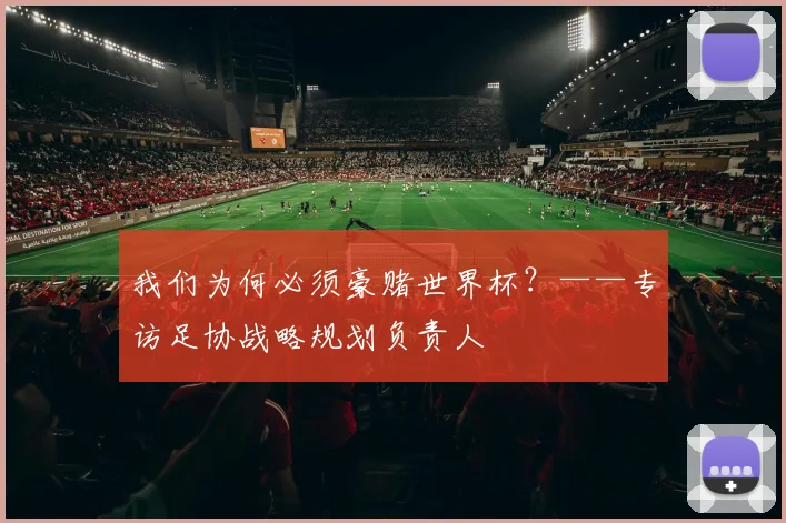 我们为何必须豪赌世界杯？——专访足协战略规划负责人